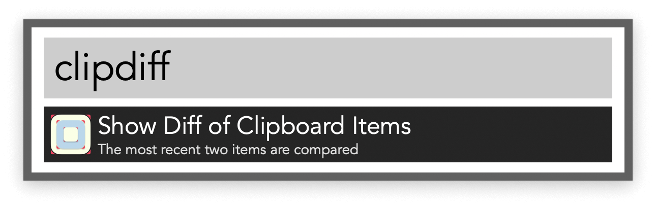 Keyword to compare clipboard entries