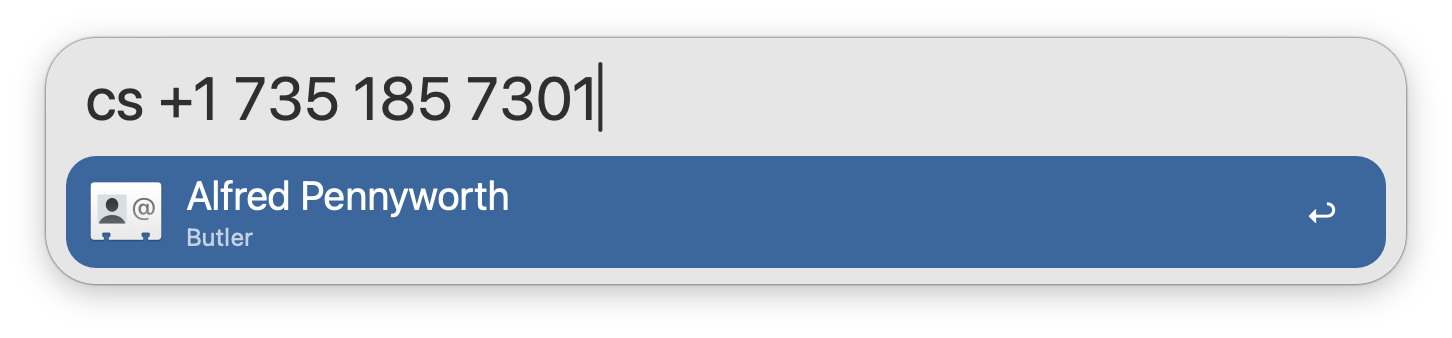 Filtering Contacts results