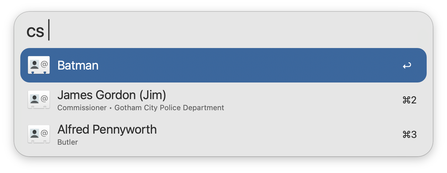 Using the cs keyword