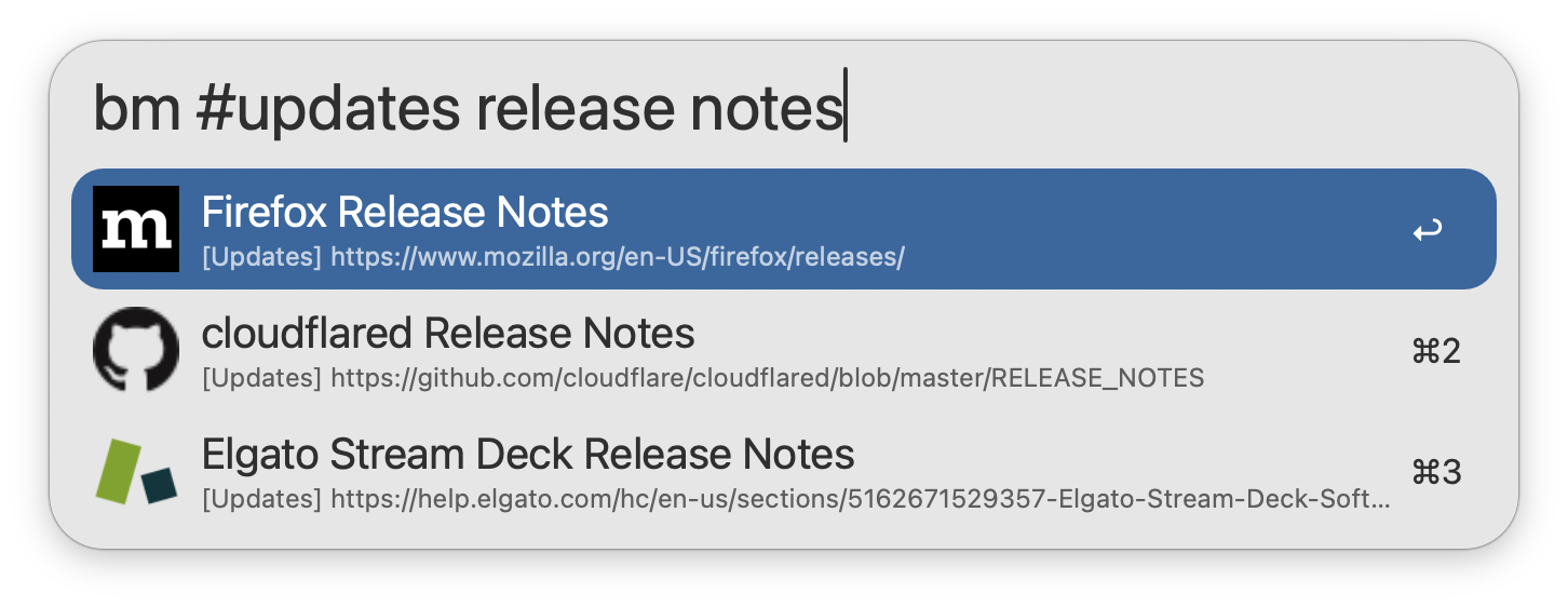 Narrowing search for linkding bookmarks
