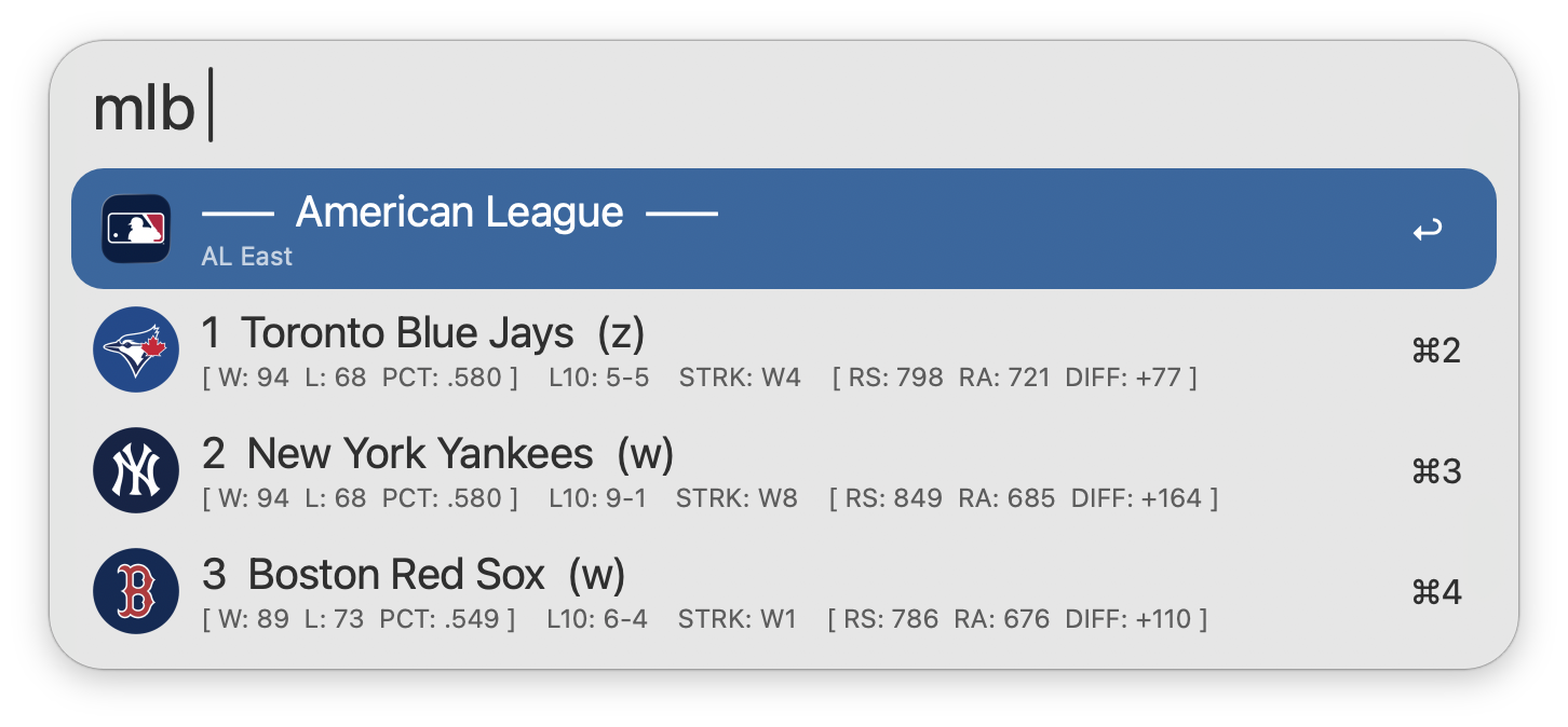 Using the mlb keyword