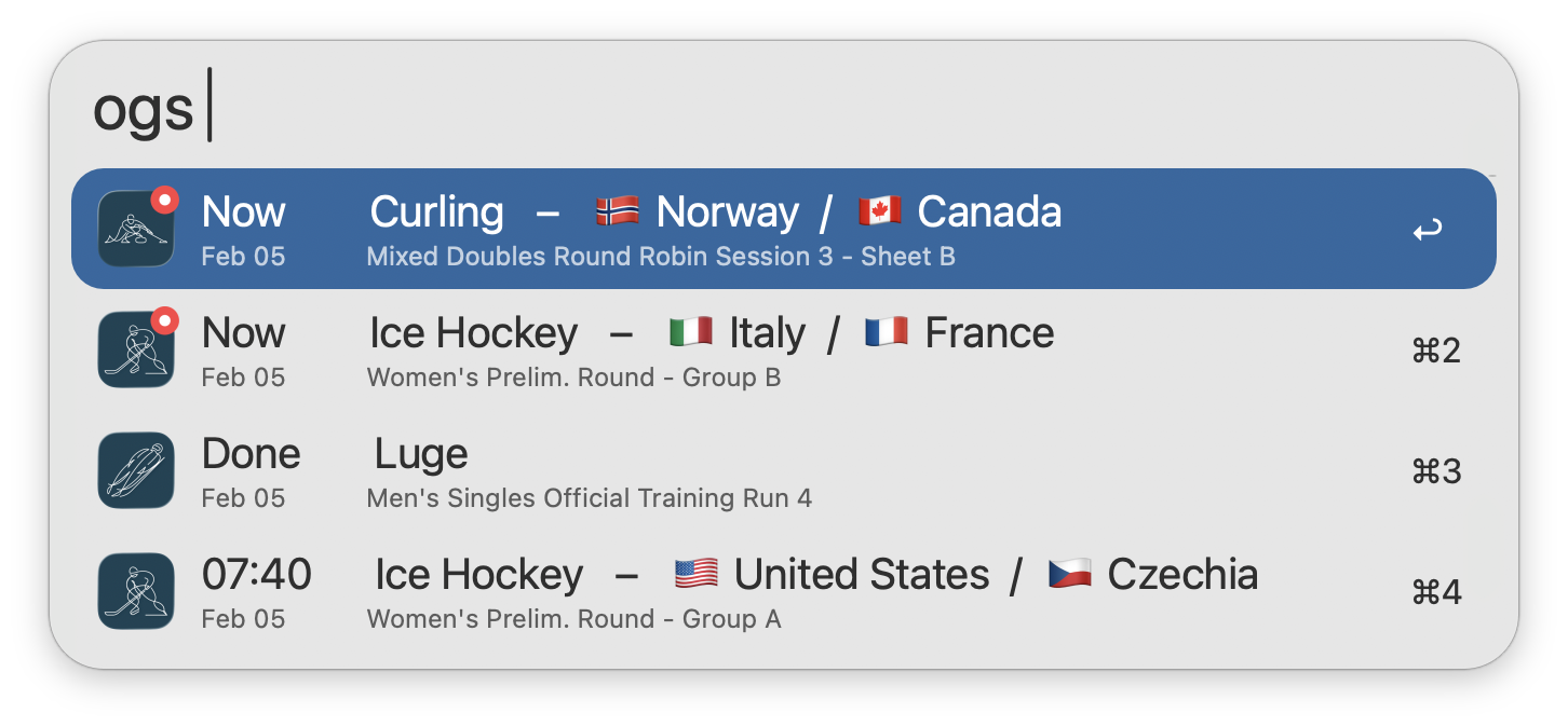 Using the ogs keyword