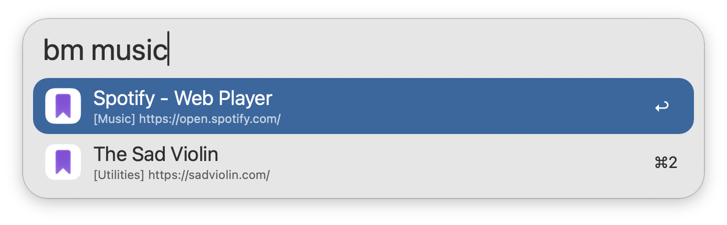 Searching for Orion bookmarks