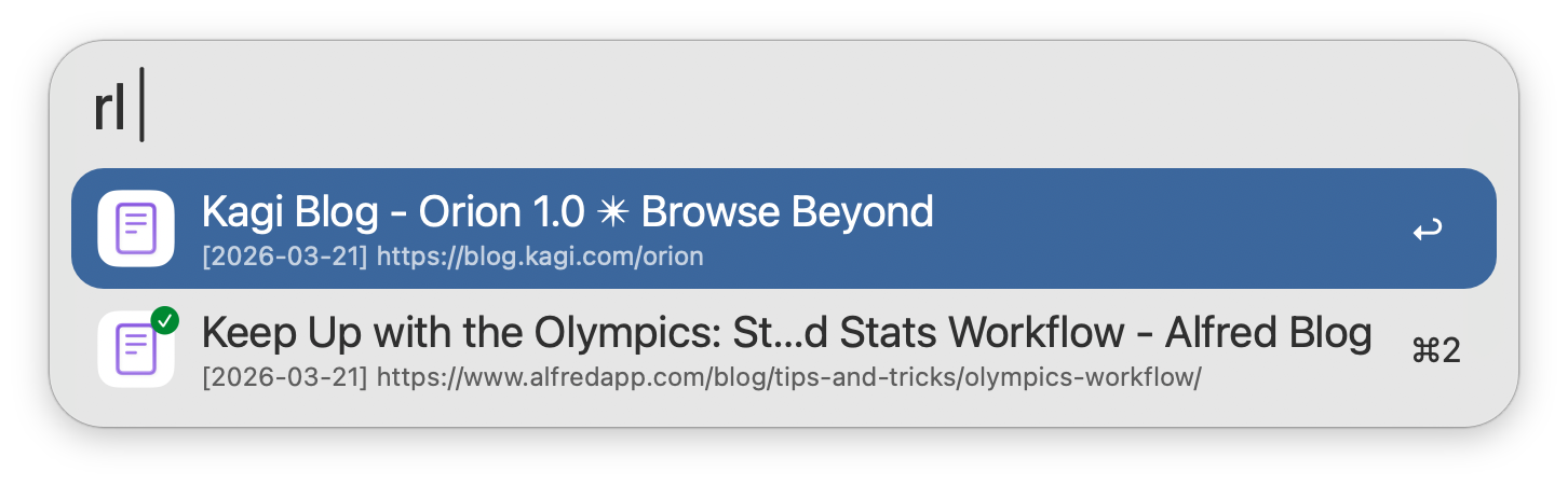 Searching Orion Reading List
