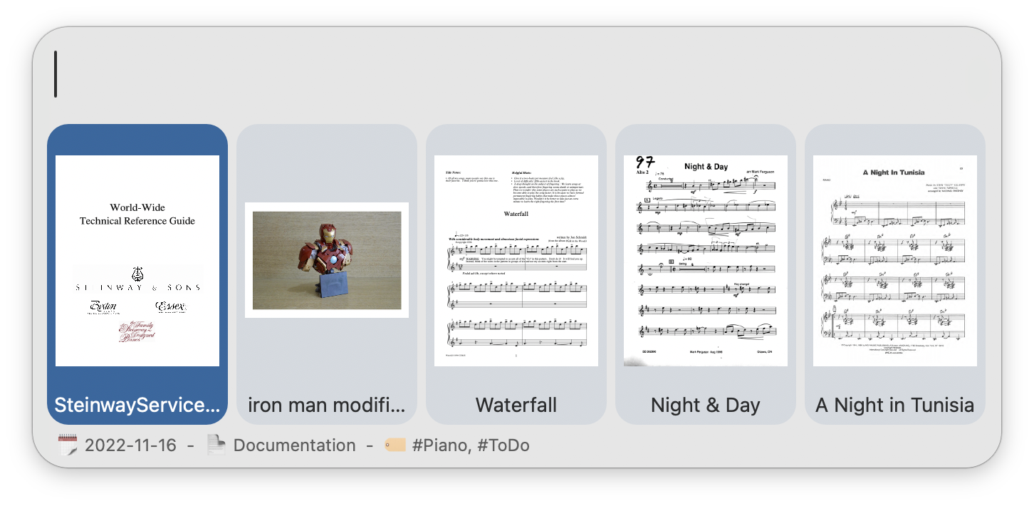 Viewing documents as grid