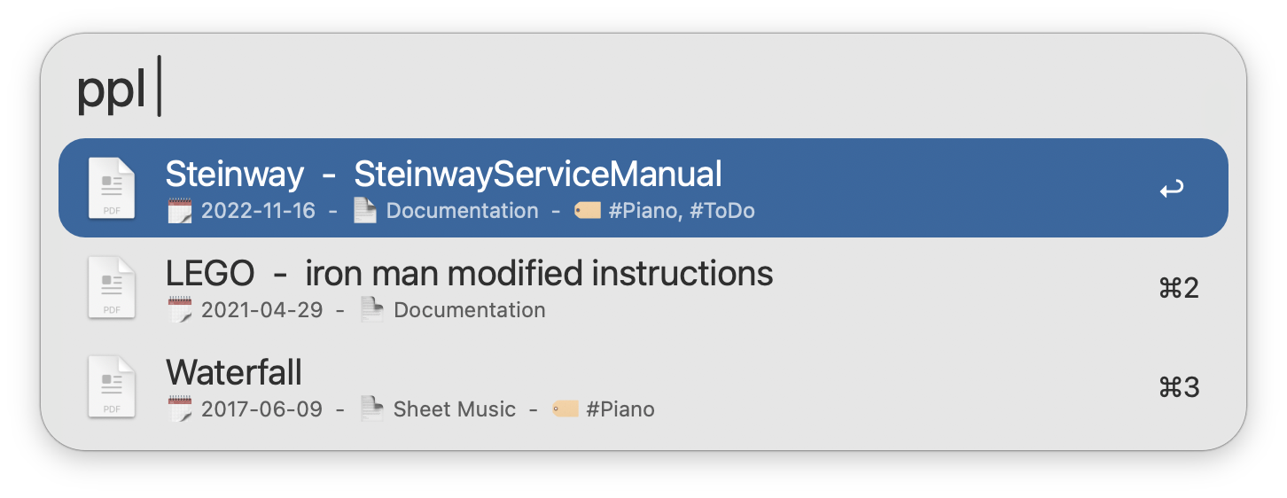 Searching for documents
