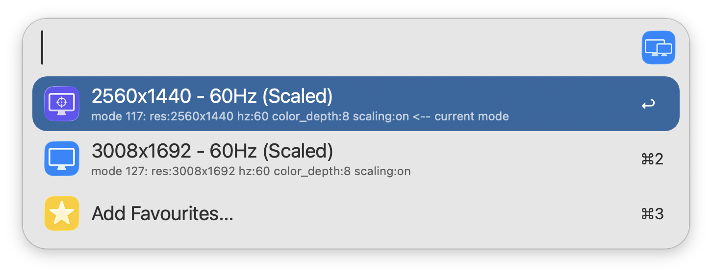 Searching for favourites