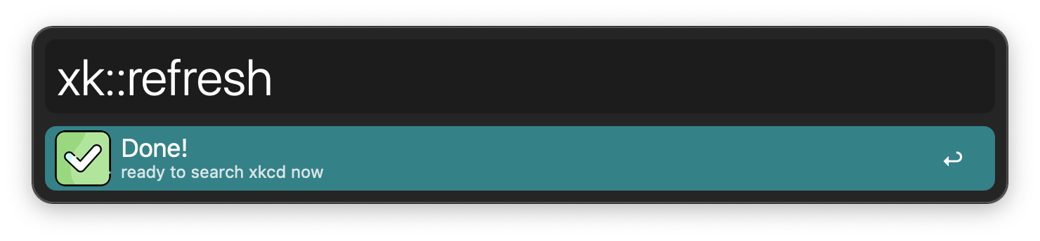 Forced a refresh