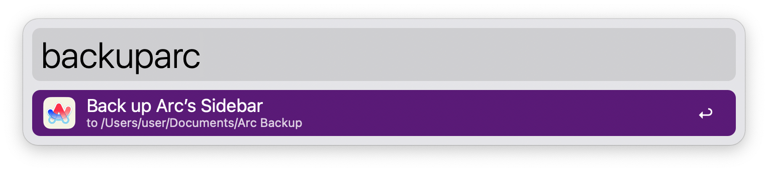Backing up tabs