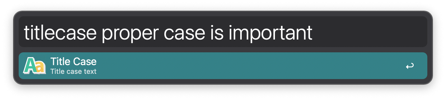 Convert to title case with keyword