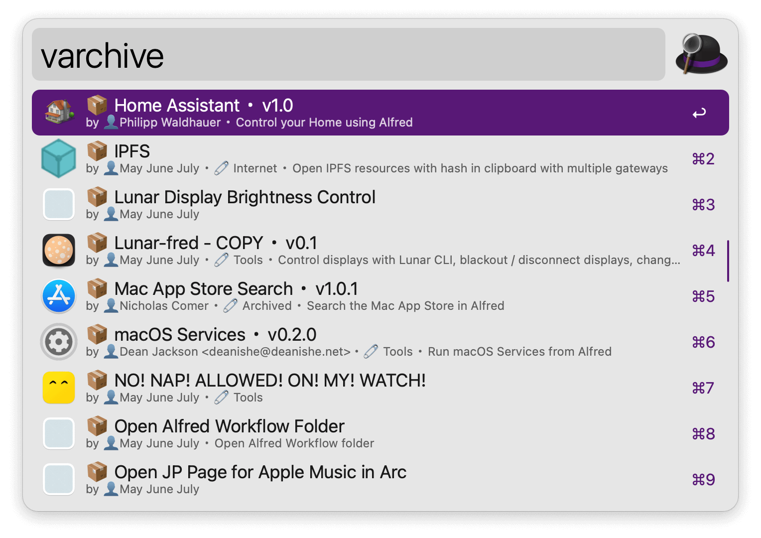 View or recover archived workflows with keyword