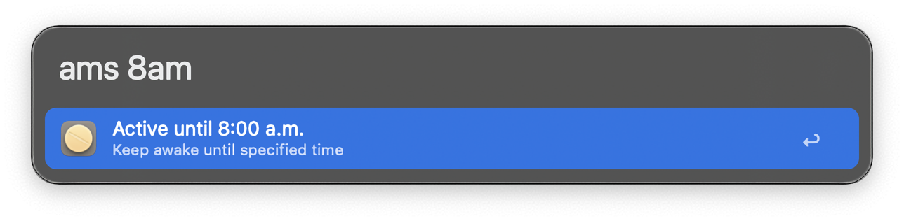 Turning on until 8 AM