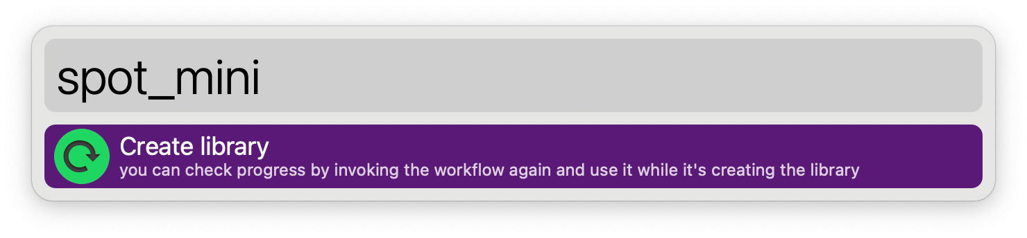 spot_mini creating library