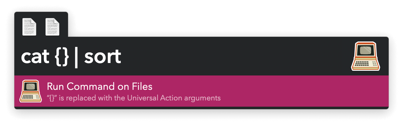 Universal Action command