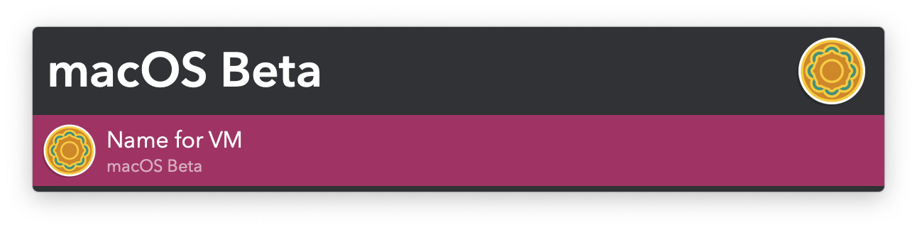 Naming the virtual machine