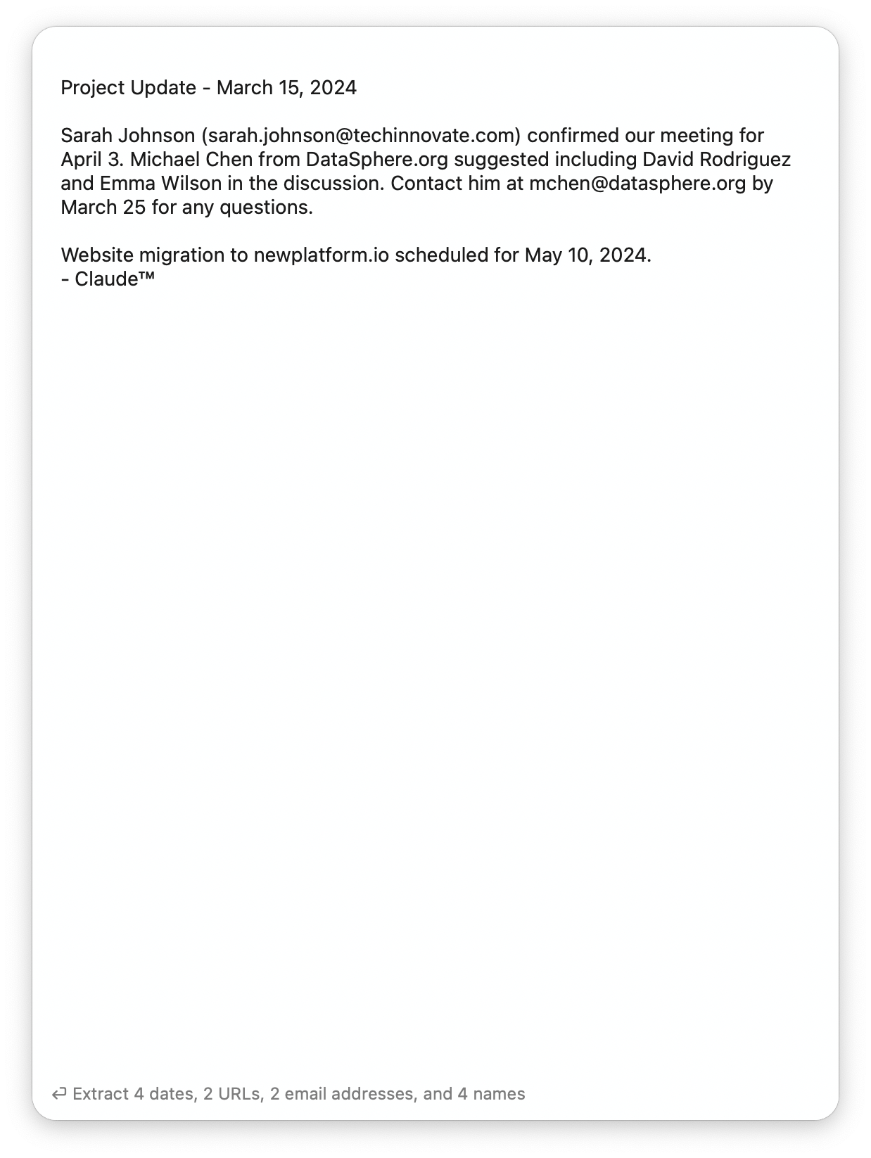 Text View showing clipboard